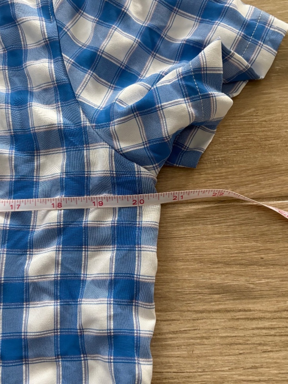 Mammut Alessandria Button Up Shirt Women's XL Blue White Plaid Outdoor Summer - Picture 10 of 10